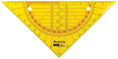 Aristo GEOflex trikotnik flexi 15cm, neon oranž
