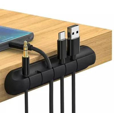 10cm organizer za kable – samolepilno držalo