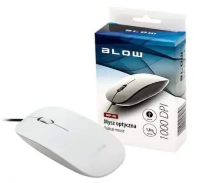 Računalniška optična USB miška BLOW bela