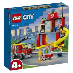 LEGO City 60375 Gasilska postaja in gasilsko vozilo