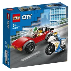 LEGO City 60392 Pregon avtomobila s policijskim motorjem