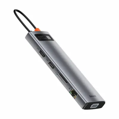 Baseus priklopna postaja USB TipC 11v1 siva CAHUB-CT0G