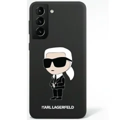 Ovitek Karl Lagerfeld za Samsung Galaxy S23 – Black Silicone Ikonik