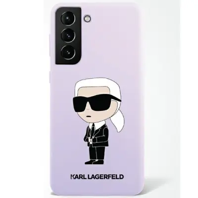 Ovitek Karl Lagerfeld za Samsung Galaxy S23 Plus – Purple Silicone Ikonik