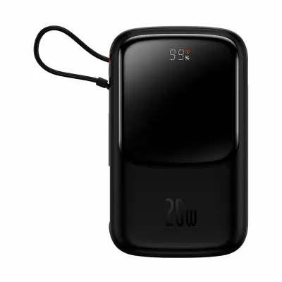 Baseus prenosna baterija 10.000mAh 20W PowerBank Lightning črna  PPQD020001