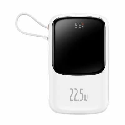 Baseus prenosna baterija 10.000mAh 22,5W PowerBank bela PPQD060102