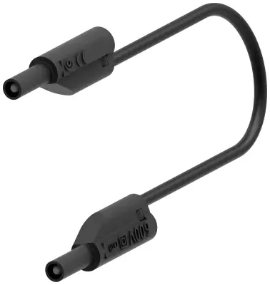 Electro PJP 240-IEC-CD1-100N merilni vod lamelni vtič 2 mm lamelni vtič 2 mm 1.00 m črna 1 kos