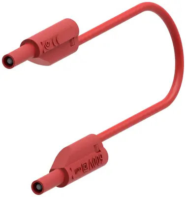 Electro PJP 240-IEC-CD1-100R merilni vod lamelni vtič 2 mm lamelni vtič 2 mm 1.00 m rdeča 1 kos