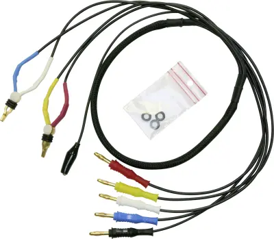 Kelvinov merilni kabel s tremi sponkami na pet ravnih bananastih vtičev Ø4 mm, RG 174 50 Ohm/PVC 0,50 mm² Electro PJP 440 merilni vod 1.00 m 1 kos