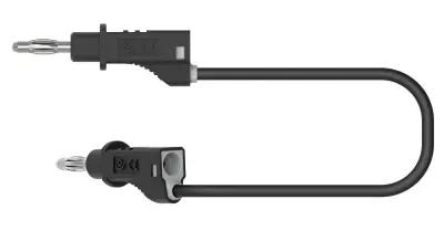 Electro PJP 2110-CD1-25N merilni vod banana moški konektor banana moški konektor 25 cm črna 1 kos