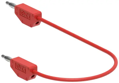 Electro PJP 214-CD1-50R merilni vod banana moški konektor banana moški konektor 0.50 m rdeča 1 kos