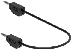 Electro PJP 214-CD1-50N merilni kabel [banana moški konektor - banana moški konektor] 0.50 m črna 1 kos
