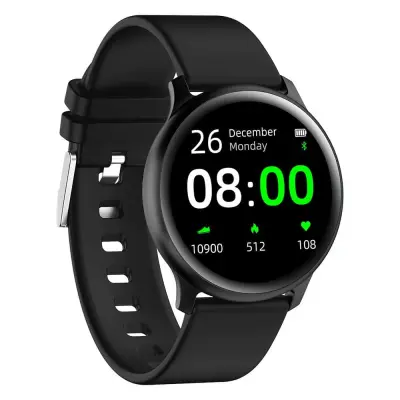 Pametna ura 1,3" bluetooth 4.0 IP67 unisex okrogla črna