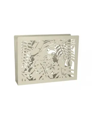 Tropical belo stojalo za časopise 41x12xh31cm / kovina