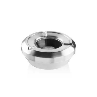 Pepelnik 8xh4cm / okrogel / inox