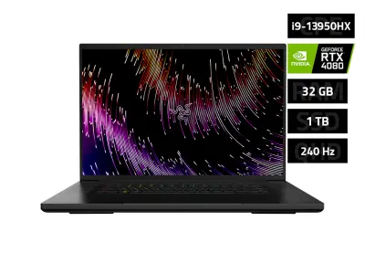 RAZER Blade 18 QHD 240Hz, i9-13950HX/32GB/1TB SSD/RTX 4080/W11 Home gaming prenosni računalnik