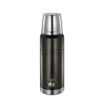 Termo steklenica 0,75l monte črna / inox