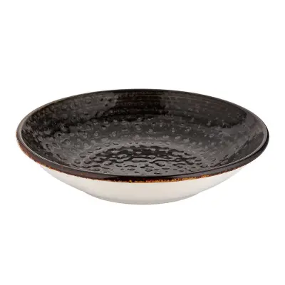 Globok krožnik Attitude Browny 25cm / okrogel / porcelan
