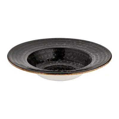 Krožnik pasta bowl Attitude Browny 25cm / okrogel / porcelan