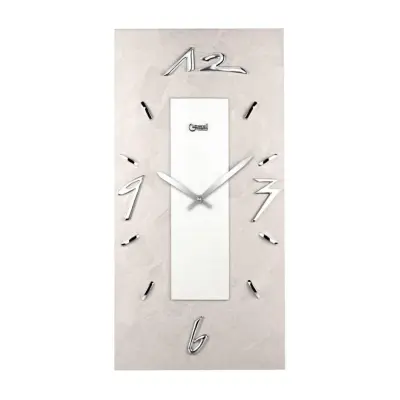 Moderna stenska ura 30x60cm / krem / les