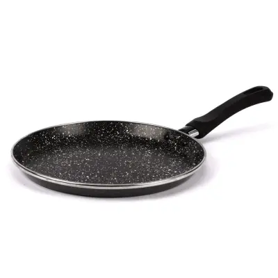 Ponev za palačinke K2 24cm / enojni ročaj / indukcija / kamnita prevleka, emajl