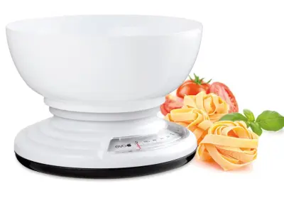 Mehanska kuhinjska tehtnica 20g-3kg / bela / pvc