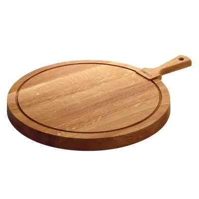 Deska za rezanje okrogla z ročajem 53x40,2x5cm / les