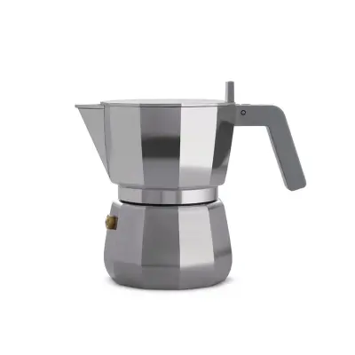 Moka kafetiera espresso za 3 skodelice / siv ročaj / aluminij