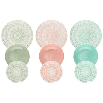Metropolis Gipsy Soft 18-delni set krožniki / porcelan