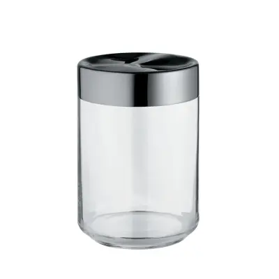 Steklena doza z inox pokrovom Julieta 10,5cmxh15,8 / 1l / steklo