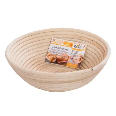 Košara za vzhajanje kruha 24cm / okrogla / ratan