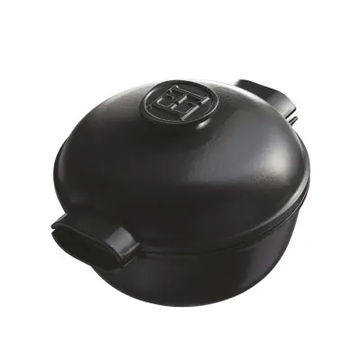 Okrogla keramična kozica s pokrovom 31x27xh19,5cm / 4l / indukcija