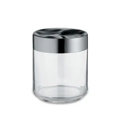 Steklena doza z inox pokrovom Julieta 10,5cmxh12,3 / 750ml / steklo
