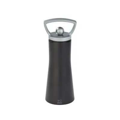 Črn mlinček za sol Ales h16cm / les