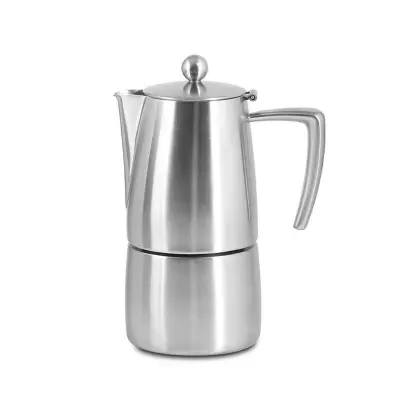 Slancio kafetiera espresso satinirana / za 4 skodelice / inox / indukcija