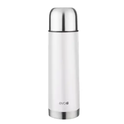 Termo steklenica 0,75l / bela mat / inox, pvc