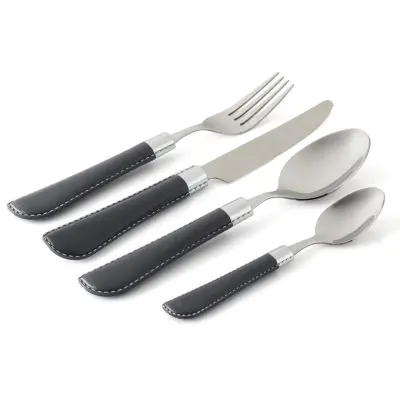 24-delni jedilni pribor Aramis / pvc ročaji sivi / inox