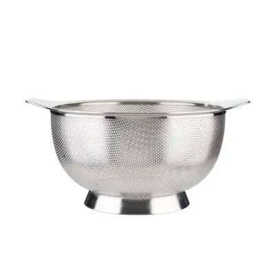 Cedilo z dvema ročajema in podstavkom 26 cm / inox