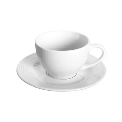 Polis circles set 6kos skodelice za čaj s podstavkom 220ml / porcelan