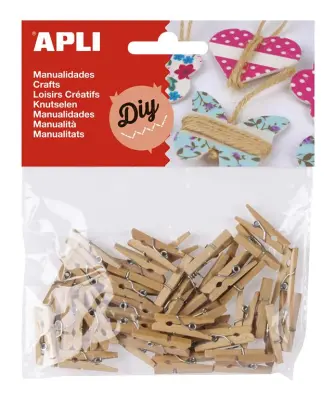 Apli Mini lesene ščipalke 45 kos