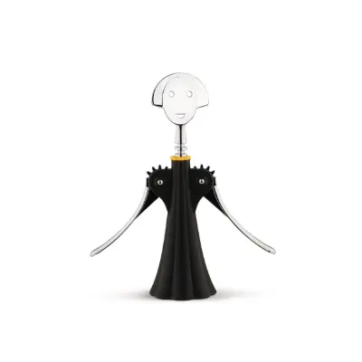 Odpirač za steklenico Anna G. / črn / inox, pvc