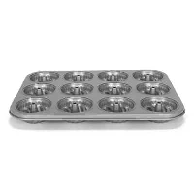 Pekač12-delni model za mini šarkelj Silver Top 35x26cm / ogljikovo jeklo, premaz