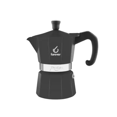 Črna kafetiera Miss Prestige Noblesse New / za 3 skodelice / aluminij