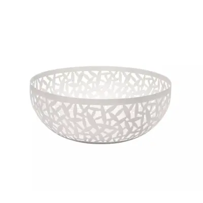 Cactus skleda za sadje 21cm / bela / inox