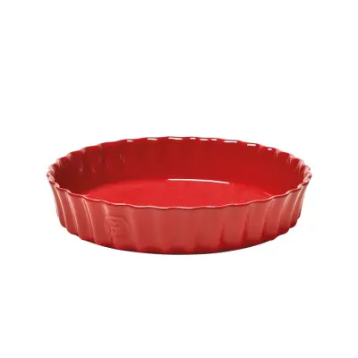 Keramični pekač za pito 24cm / 1,15l / rdeč