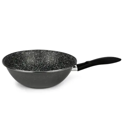Vok K2 28cm / enojni ročaj / indukcija / kamnita prevleka, emajl