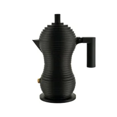 Pulcina kafetiera espresso za 6 skodelic / črna mat / aluminij