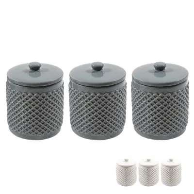 Bar set doz za shranjevanje 9,5xh12cm / 3 kos / več barv / keramika