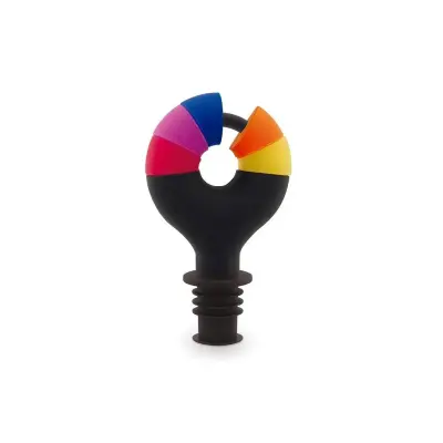 Zamašek za steklenice z označevalci kozarcev Lollipop / set / pvc
