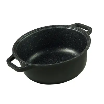 Blackplus kozica 24cm s silikonskim nastavkom za ročaje / 2 ročaja / indukcija / aluminij